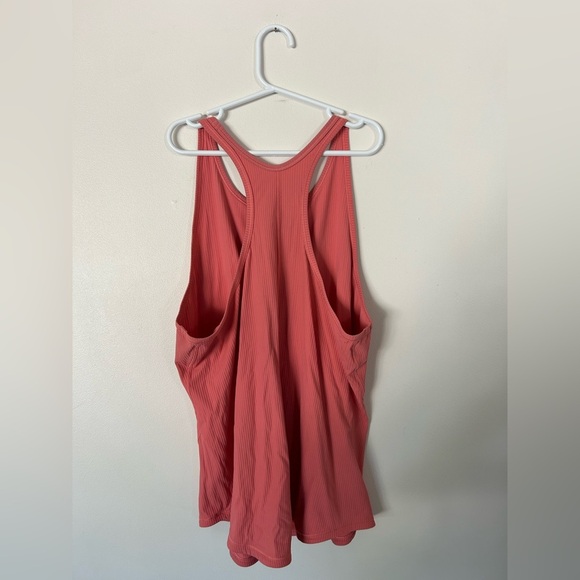 Lululemon Base Pace Ribbed Tank Top Raspberry Cream Size 6 - Picture 4 of 5